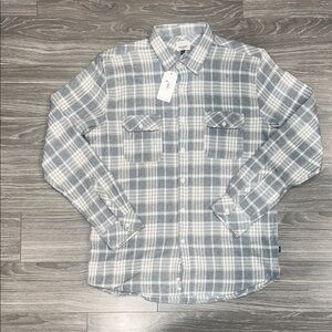 Civil Society Grey and White Plaid Casual Shirt